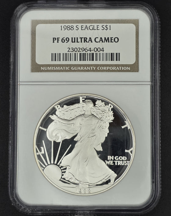 1988 American Silver Eagle NGC PF69 - 1 oz .999 Fine Silver