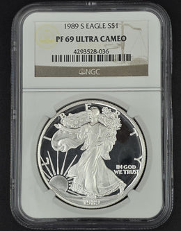 1989 American Silver Eagle NGC PF69 - 1 oz .999 Fine Silver