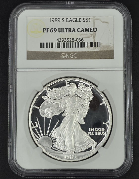 1989 American Silver Eagle NGC PF69 - 1 oz .999 Fine Silver