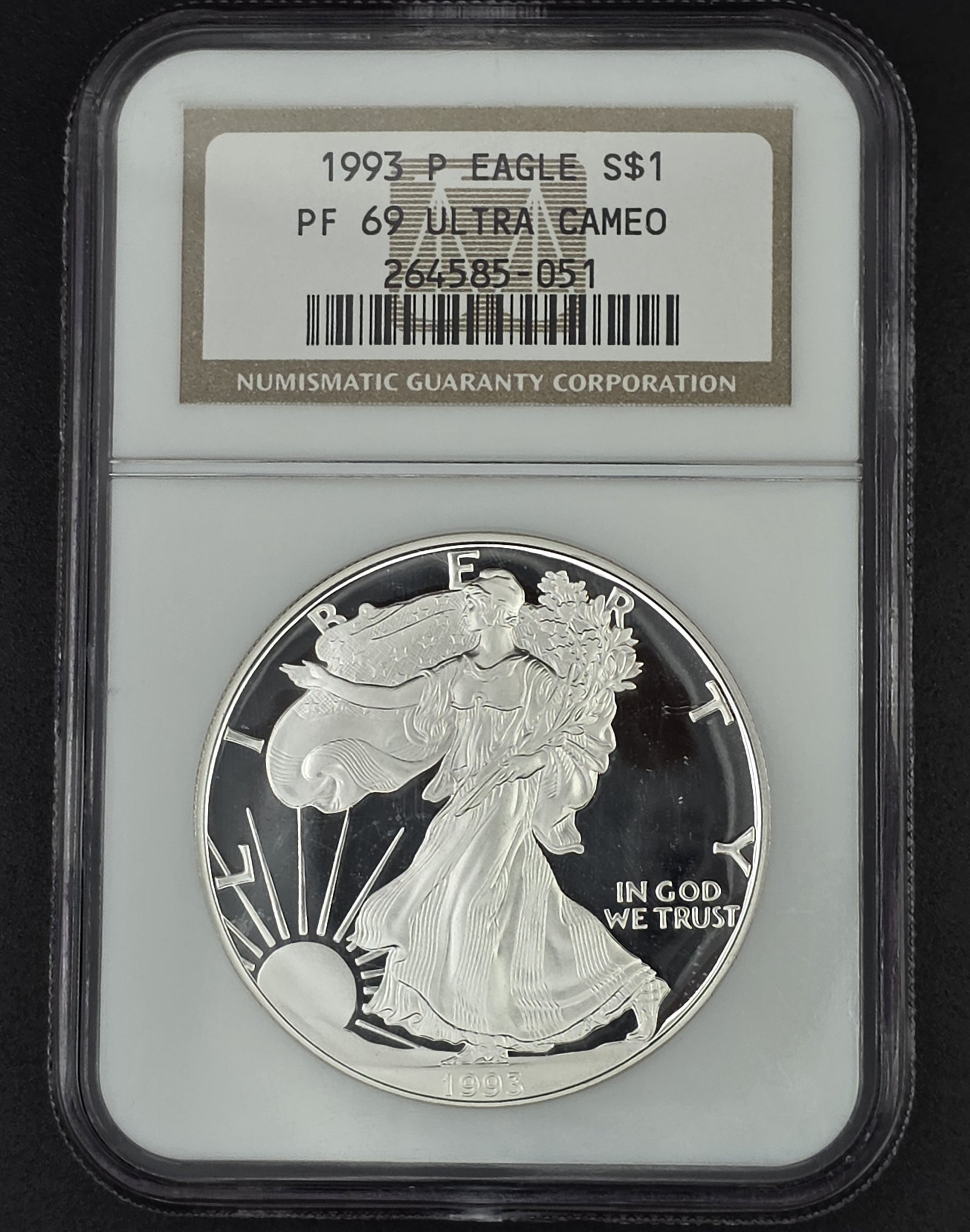 1993 American Silver Eagle NGC PF69 - 1 oz .999 Fine Silver