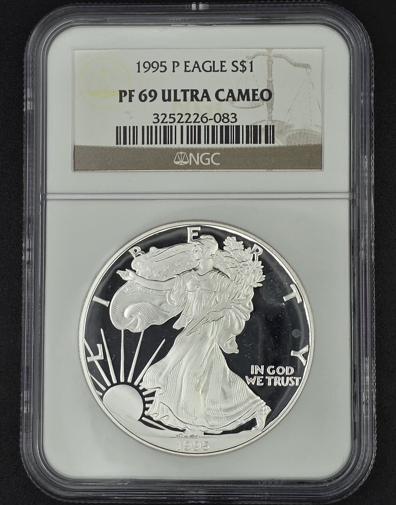1995 American Silver Eagle NGC PF69 - 1 oz .999 Fine Silver