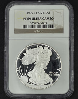 1995 American Silver Eagle NGC PF69 - 1 oz .999 Fine Silver