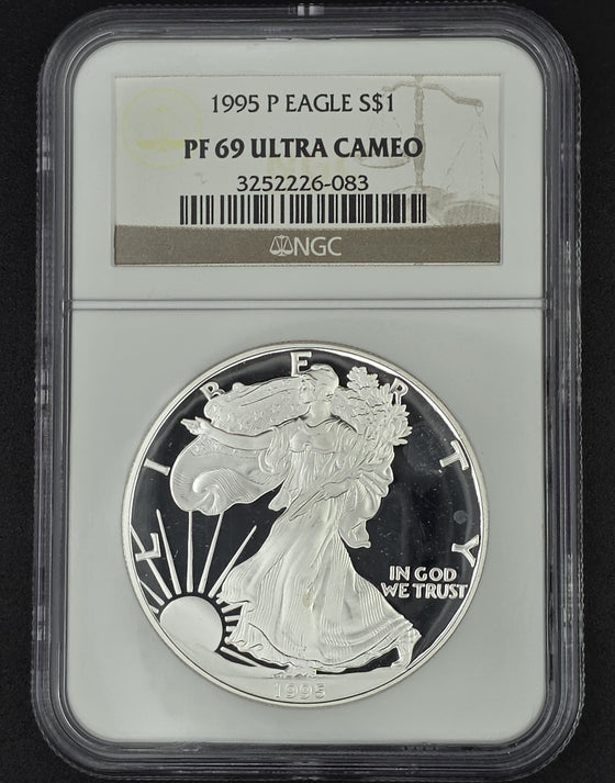 1995 American Silver Eagle NGC PF69 - 1 oz .999 Fine Silver