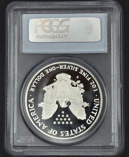 1996 American Silver Eagle PCGS PR69 - 1 oz .999 Fine Silver