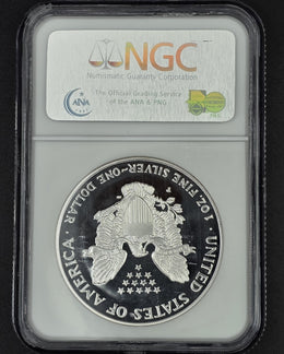 1997 American Silver Eagle NGC PF69 - 1 oz .999 Fine Silver