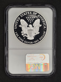 1998 American Silver Eagle Proof NGC PF69 - 1 oz .999 Fine Silver