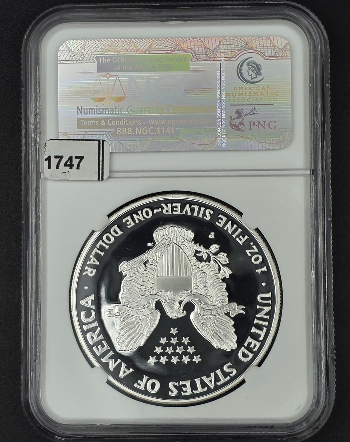 1999 American Silver Eagle NGC PF69 - 1 oz .999 Fine Silver