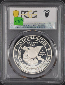 2002-W West Point Bicentennial Commemorative Silver Coin PCGS PF69 - .77 oz .900 Fine Silver