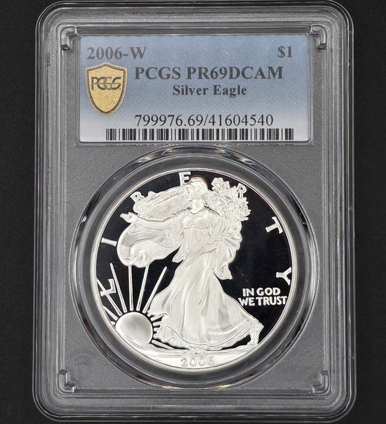 2006 American Silver Eagle PCGS PR69 - 1 oz .999 Fine Silver