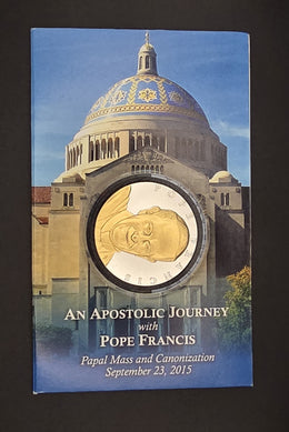 2015 Pope Francis U.S. Papal Visit Commemorative Silver Medal — 2 oz Fine Silver, #119/2500 w/ COA