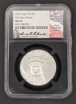 2022 American Platinum Eagle NGC MS70 - 1oz platinum .999