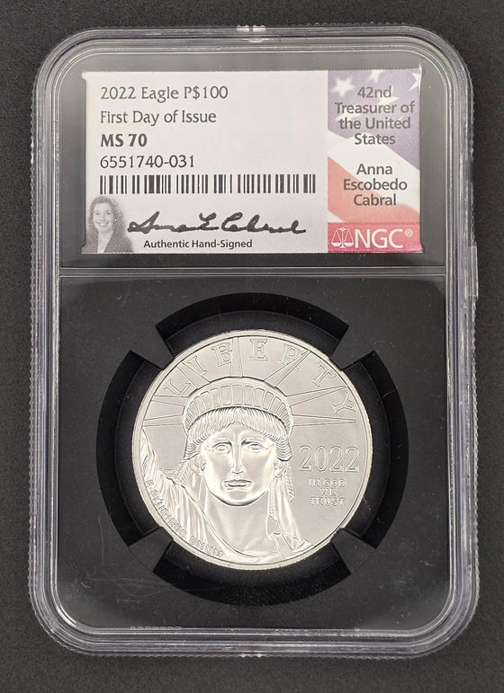 2022 American Platinum Eagle NGC MS70 - 1oz platinum .999