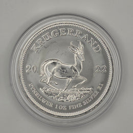 2022 South Africa Krugerrand w/ Protective Capsule — 1 oz .999 Fine Silver