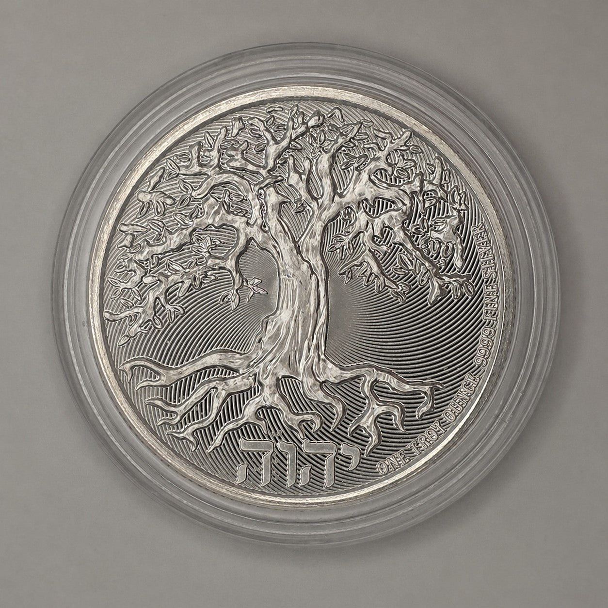 2023 Niue Tree of Life "Chai" w/ Protective Capsule — 1 oz .9999 Fine Silver