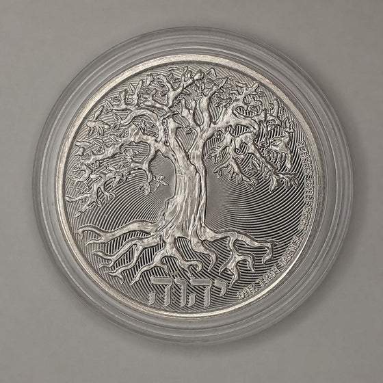 2023 Niue Tree of Life "Chai" w/ Protective Capsule — 1 oz .9999 Fine Silver