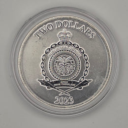 2023 Niue Tree of Life "Chai" w/ Protective Capsule — 1 oz .9999 Fine Silver