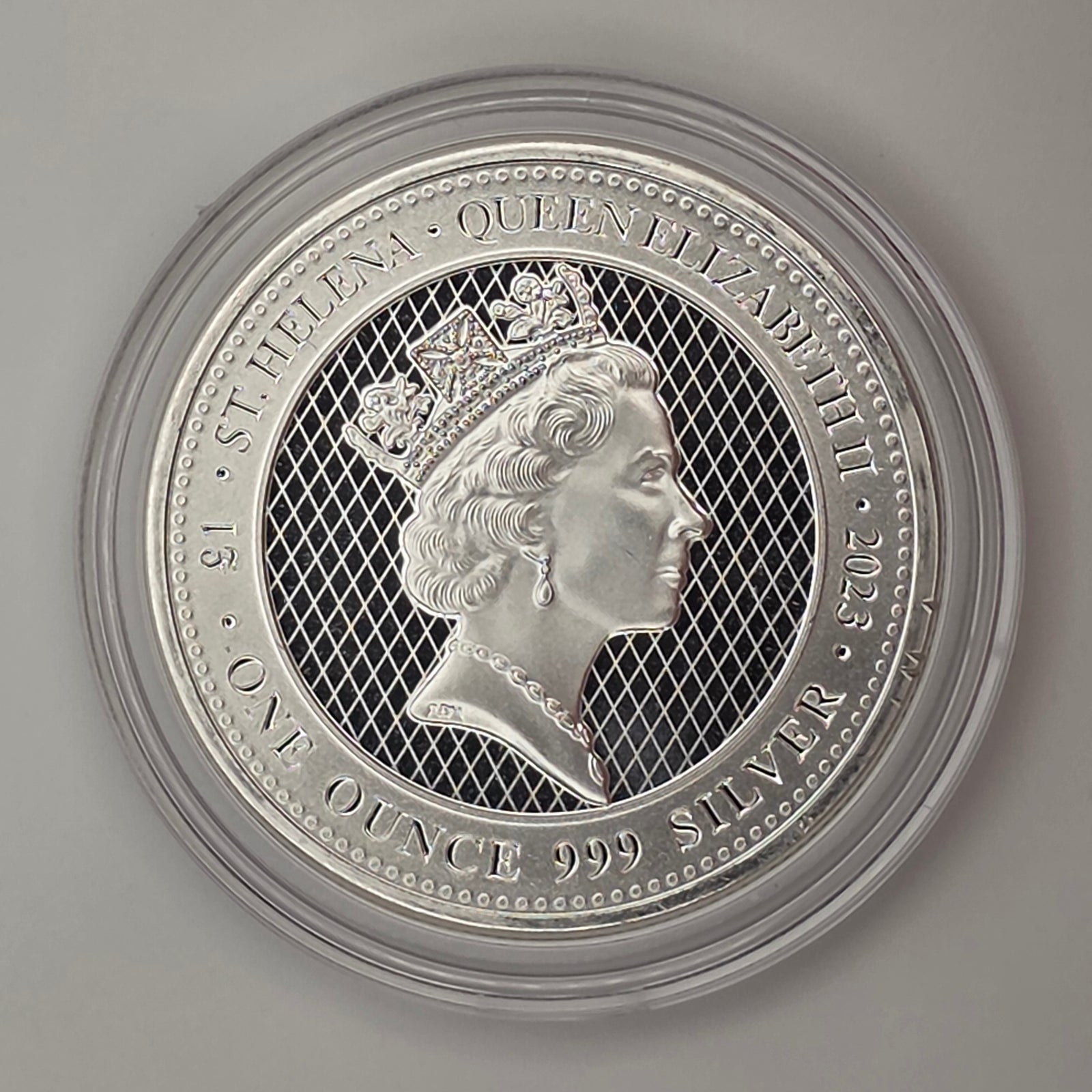 2023 St. Helena "Angel" w/ Protective Capsule — 1 oz .999 Fine Silver