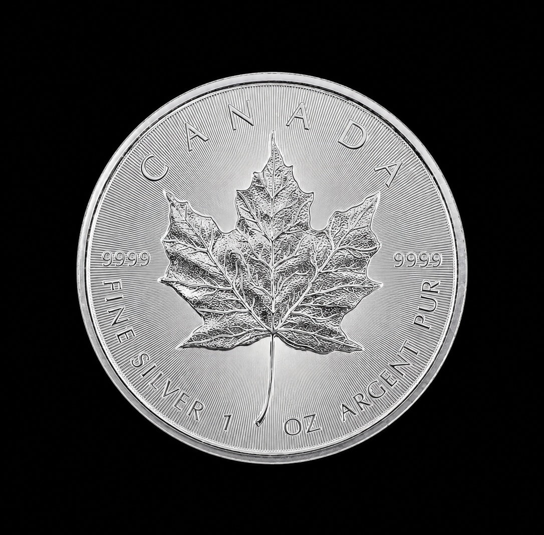 Canadian Silver Maple - Random Date - 1oz .9999 Fine Silver