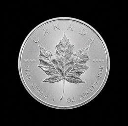 Canadian Silver Maple - Random Date - 1oz .9999 Fine Silver