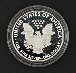2008 American Silver Eagle Proof w/ OGP & COA — 1 oz .999 Fine Silver