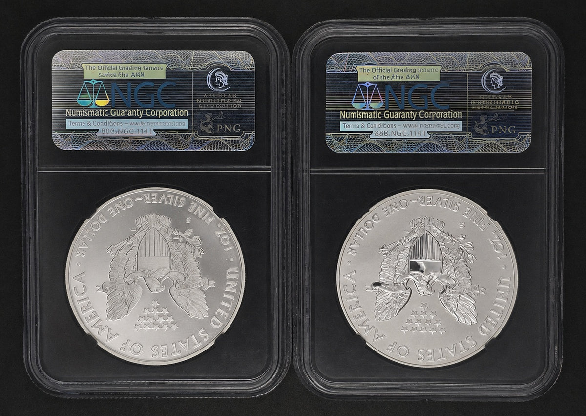2012 American Silver Eagle Proof and Reverse Proof Set PF69