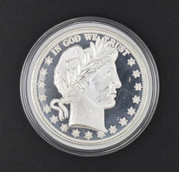 Highland Mint Barber Round - 1oz .999 Fine Silver
