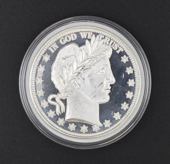 Highland Mint Barber Round - 1oz .999 Fine Silver