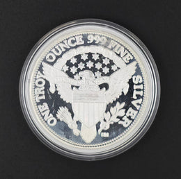 Highland Mint Barber Round - 1oz .999 Fine Silver
