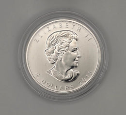 Canadian Silver Bison w/ Protective Capsule — 1 oz .9999 Fine Silver (Royal Canadian Mint)