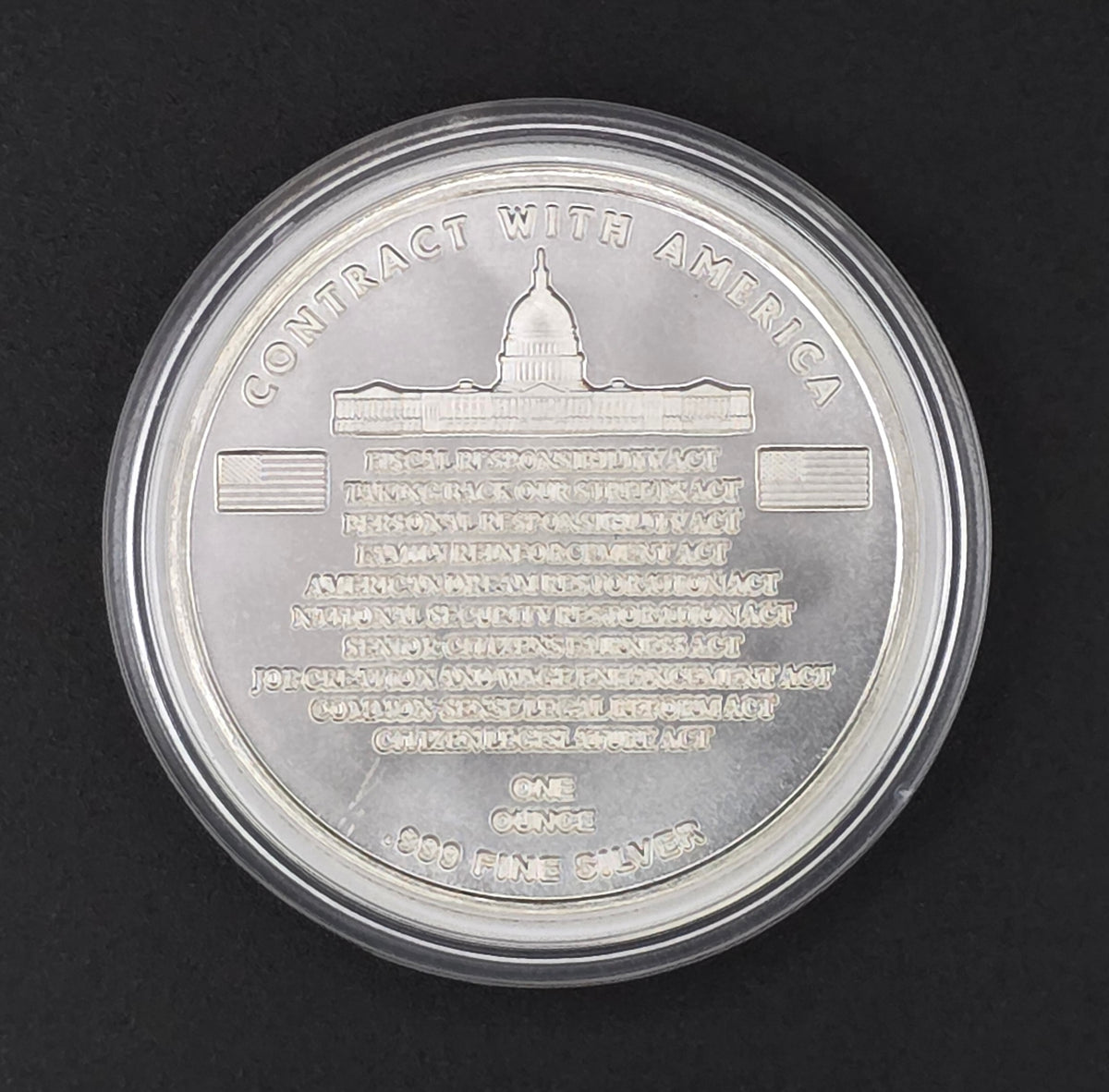Contract with America Round - 1oz .999 Fine Silver