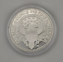 Morgan Liberty 1 Oz Silver w/ Protective Capsule - 1 Troy Ounce, .999 Pure