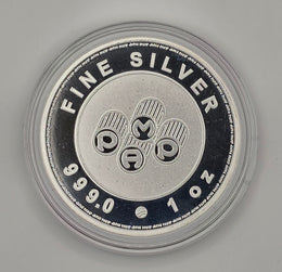 PAMP Suisse Silver w/ Protective Capsule - 1 Troy Ounce, .999 Pure