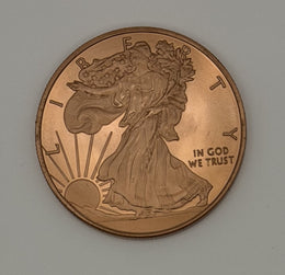 American Copper Eagle Tribute w/ Protective Capsule - .999 Pure Copper 1 oz