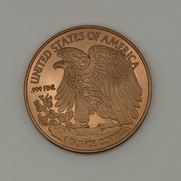 American Copper Eagle Tribute w/ Protective Capsule - .999 Pure Copper 1 oz