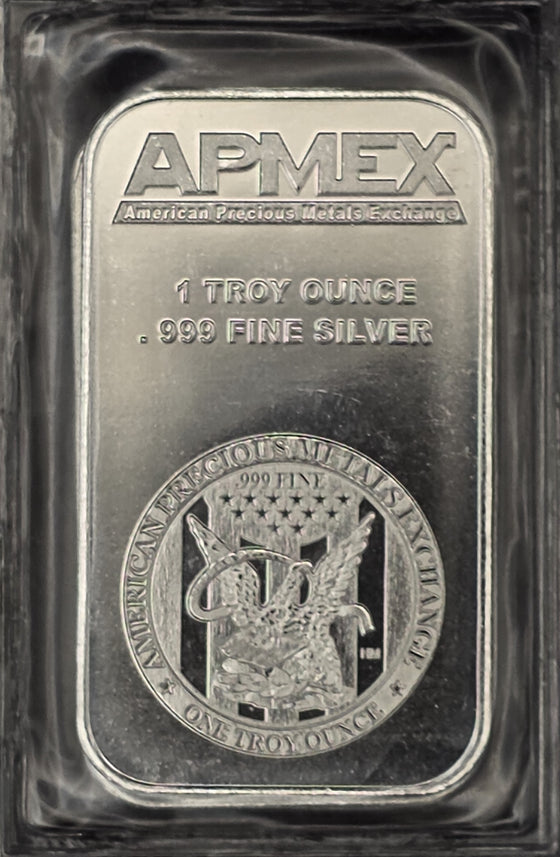 APMEX 1 oz Silver Bar - 1 oz .999 Fine Silver
