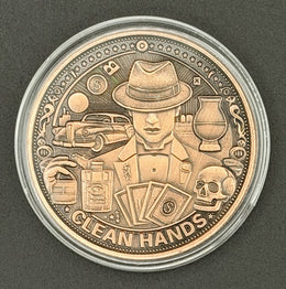 Clean Hands Dirty Money w/ Protective Capsule - .999 Pure Copper 1 Oz