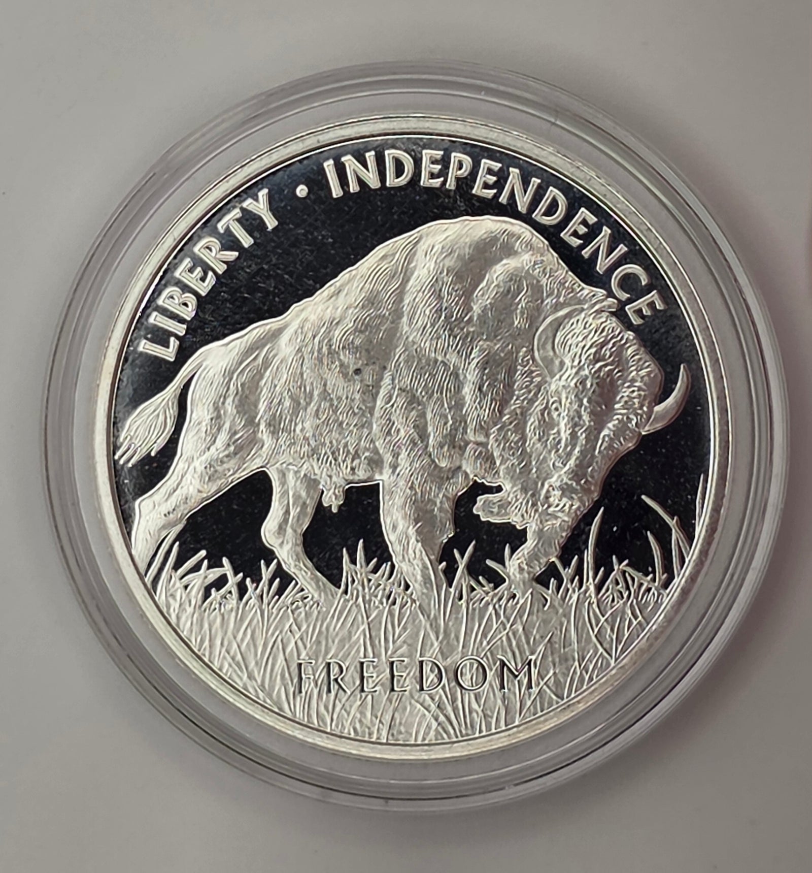 PAMP Suisse Buffalo Silver w/ Capsule - 1 Troy Ounce, .999 Pure