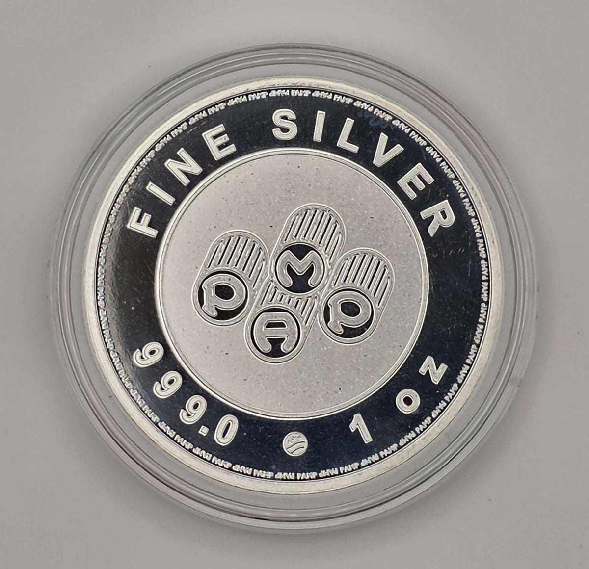PAMP Suisse Buffalo Silver w/ Capsule - 1 Troy Ounce, .999 Pure